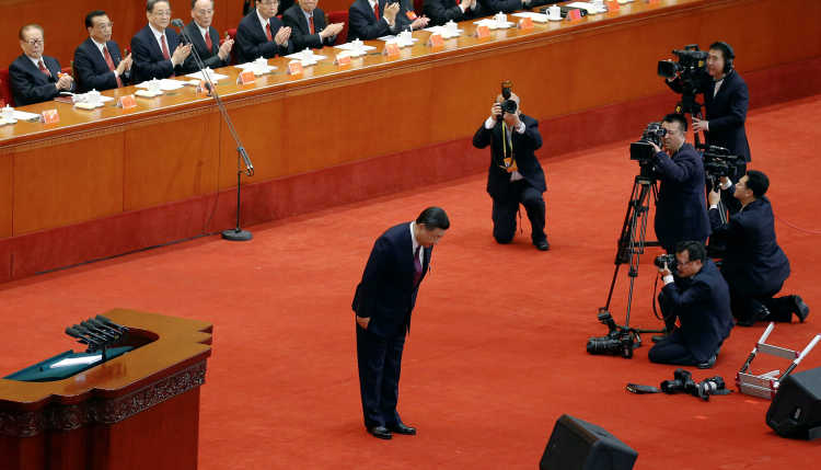 President Xi Jinping at the 2017 National People's Congress.