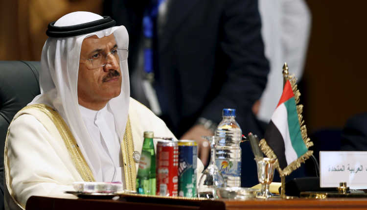 Sultan Bin Saeed Mansouri of the UAE at the Arab Summit.