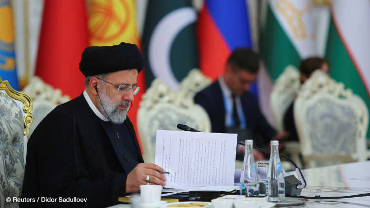 Iranian President Ebrahim Raisi attends the Shanghai Cooperation Organization (SCO) summit in Dushanbe, Tajikistan.