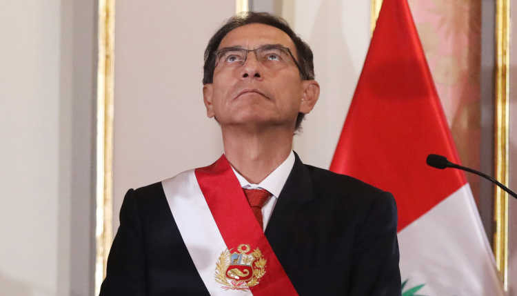 Peruanischer Präsident Martín Alberto Vizcarra Cornejo. 