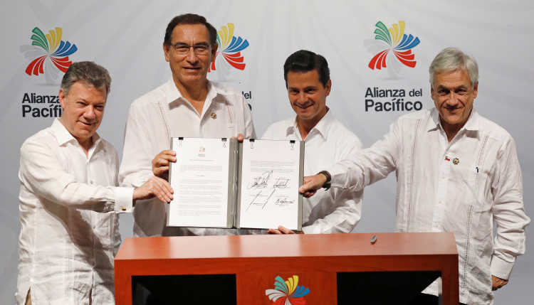 Meeting of The Pacific Alliance in Mexico.