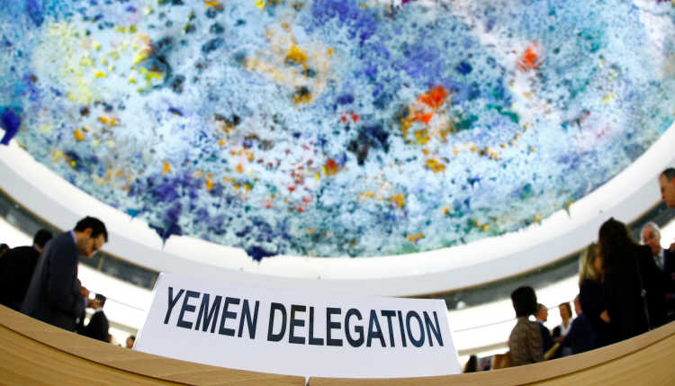 Yemen delegation at the UN.
