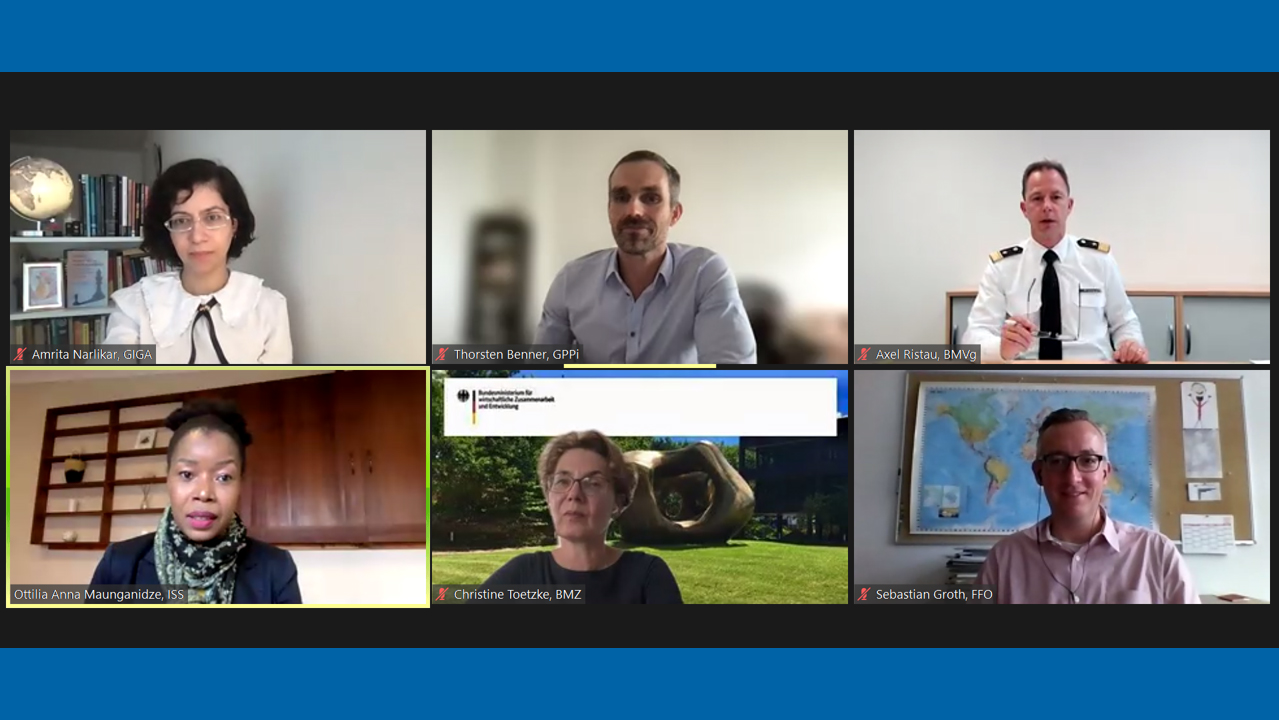 Screenshot of the event International Launch of Germany’s White Paper on Multilateralism