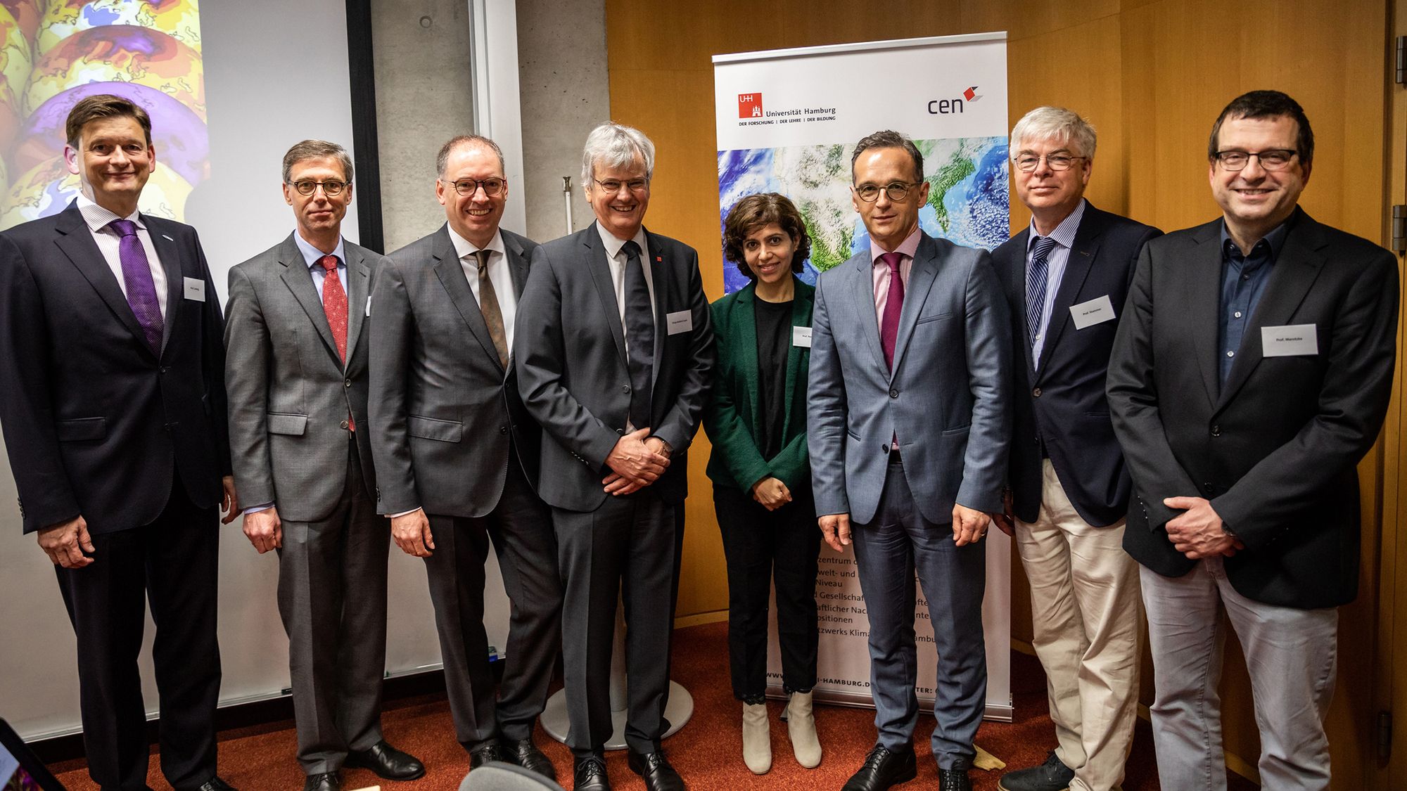 Heiko Maas, Niels Annen, Amrita Narlika and the CliCCS management team