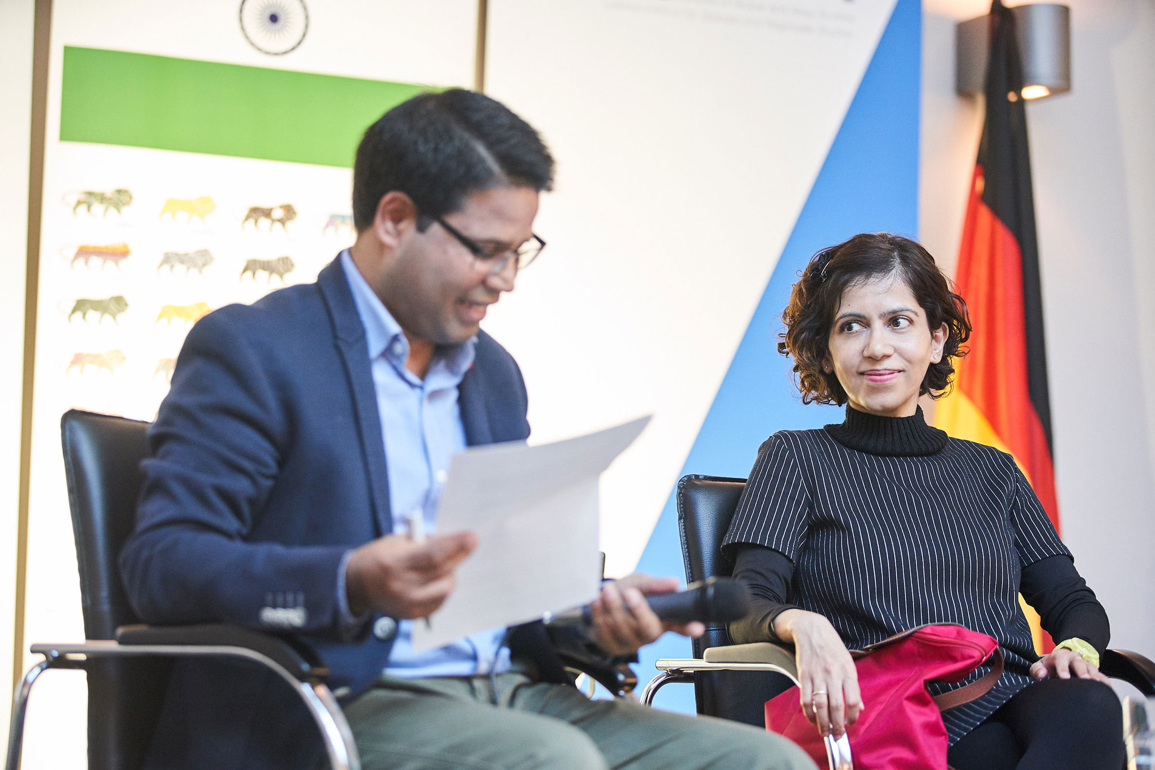 Picture of  Dr. Ram Prasad Bhatt and Prof. Dr. Amrita Narlikar,