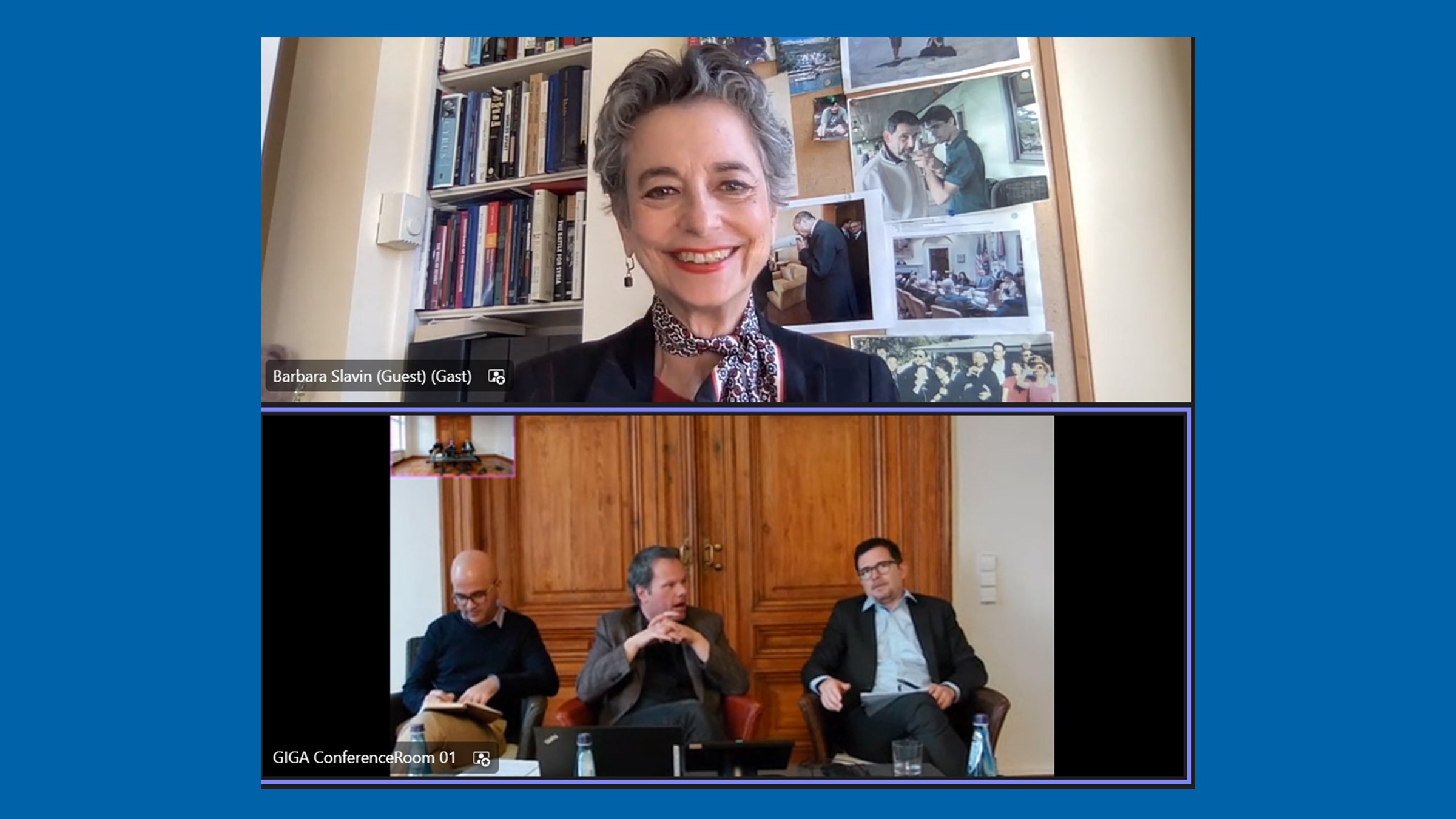 Picture of the Panel of GIGA Talk "Iran: Pivot to the East amidst Domestic Repression".