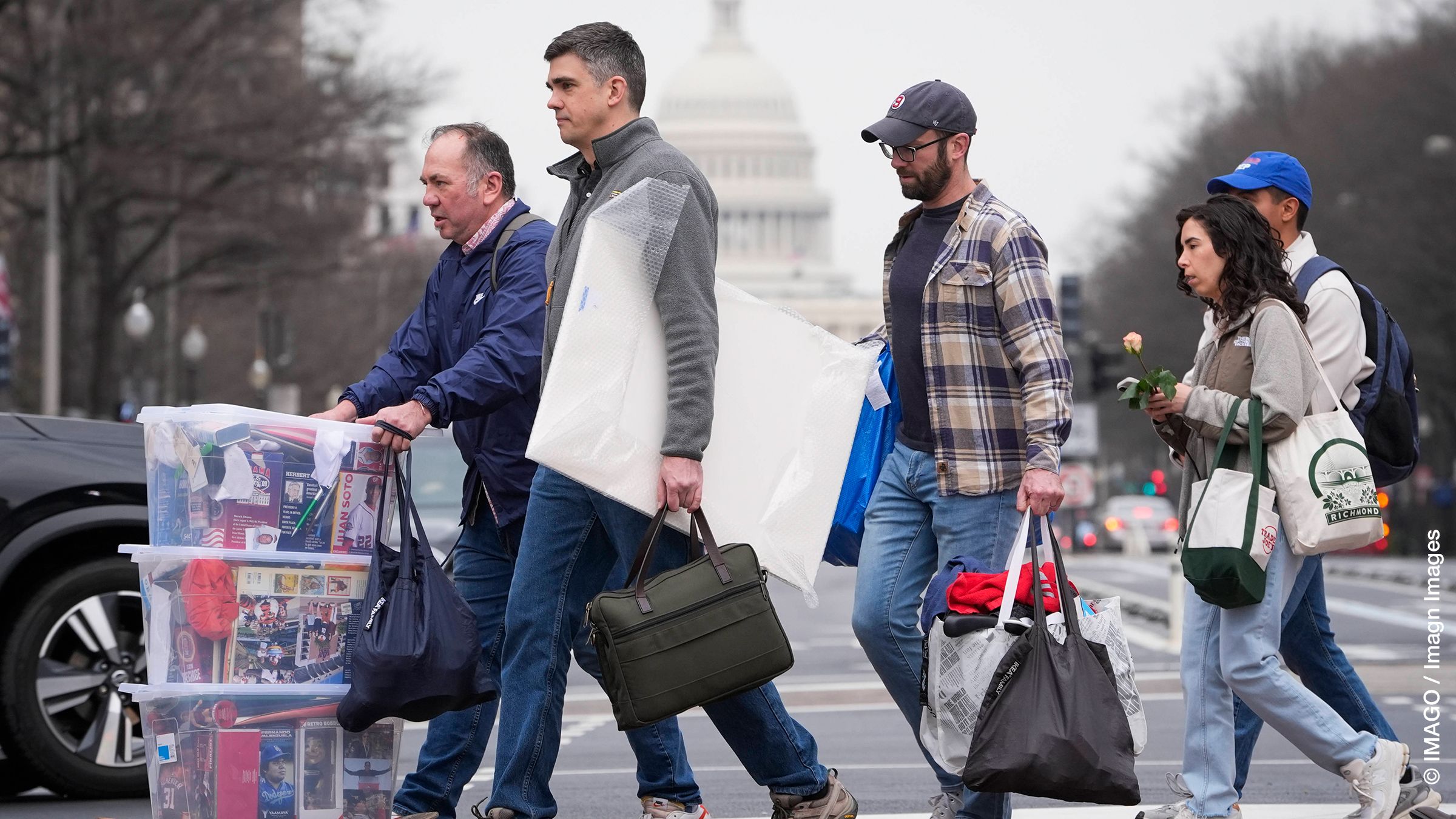 News: Protest in support of USAID workers Feb 27, 2025; Washington, DC, USA; USAID workers depart after removing their belongings from the agency s headquarters in Washington, D.C., on Feb. 27, 2025.