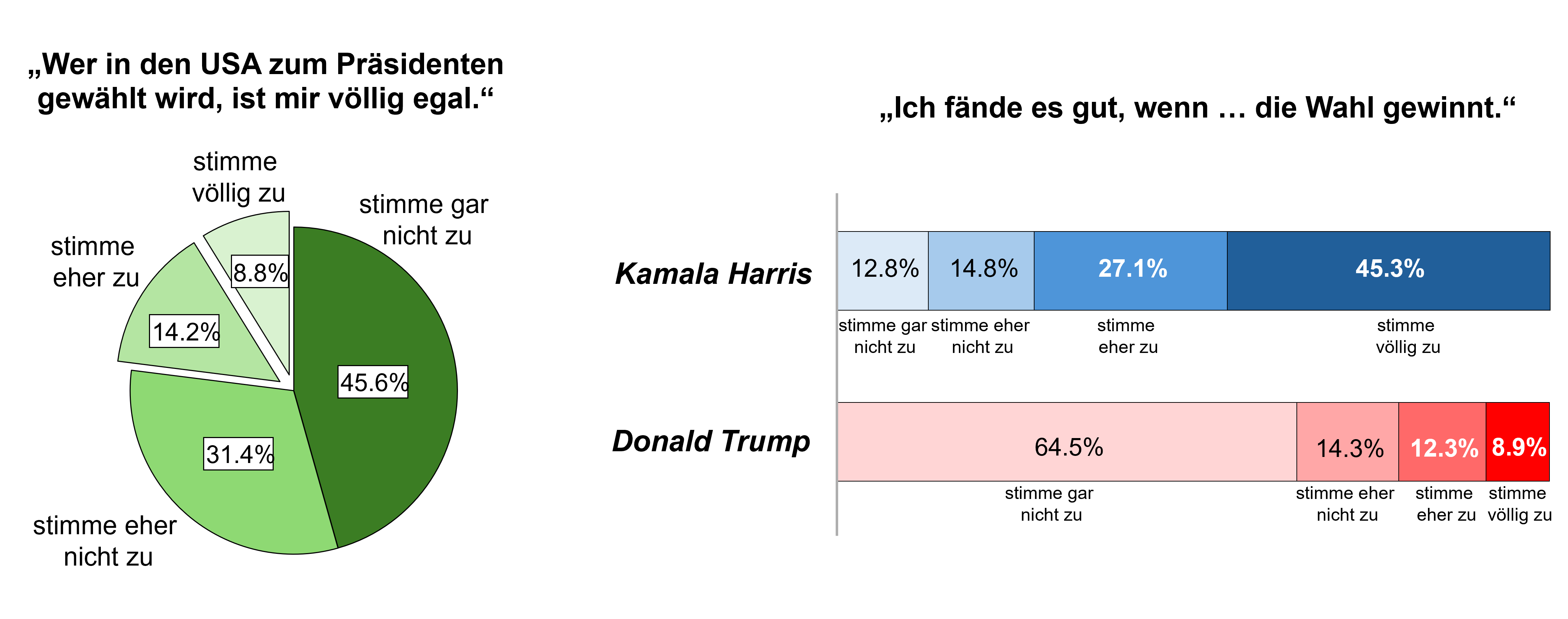 Abbildung 1: Relevanz und persönliche Wünsche hinsichtlich der Präsidentschaftswahlen in den USA