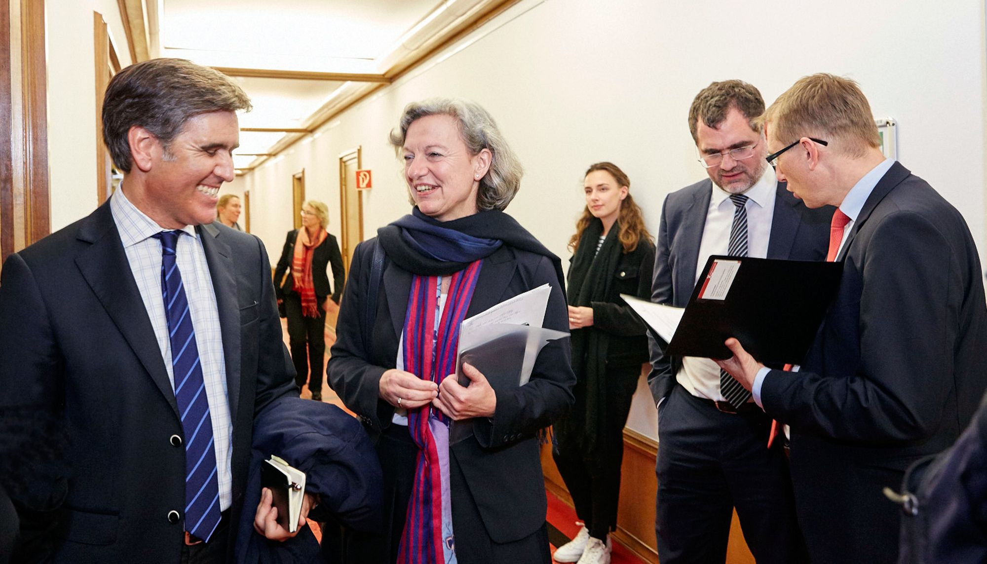 Group picture in a reception