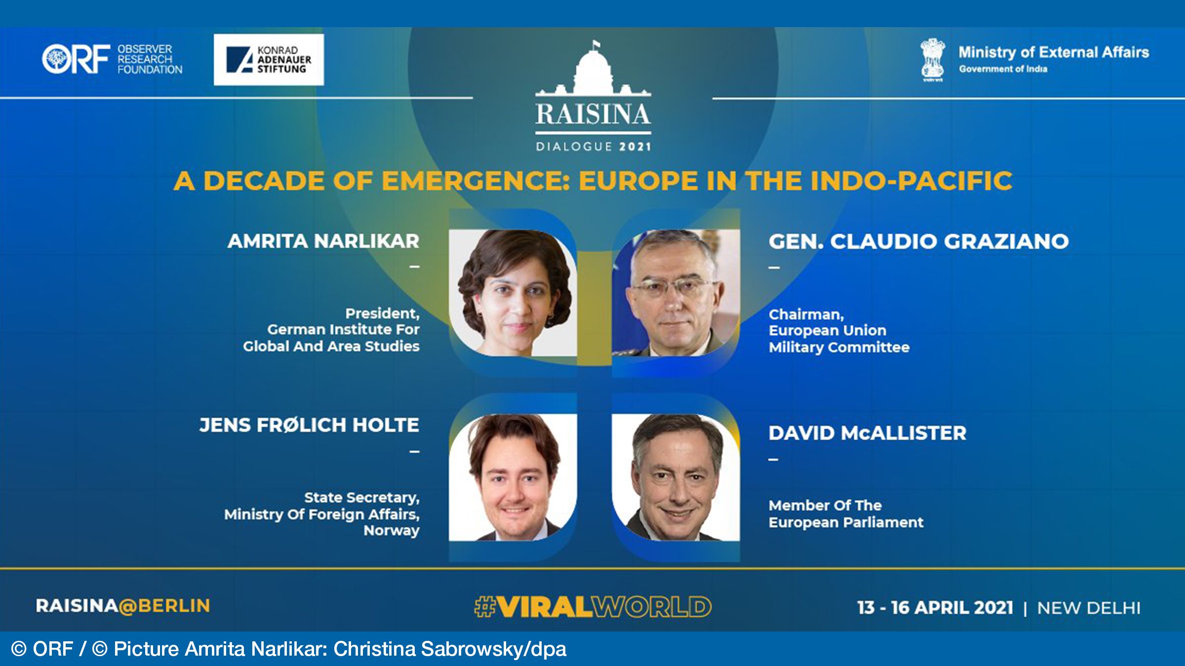 Werbeplakat der Veranstaltung "A Decade of Emergence: Europe in the Indo-Pacific"