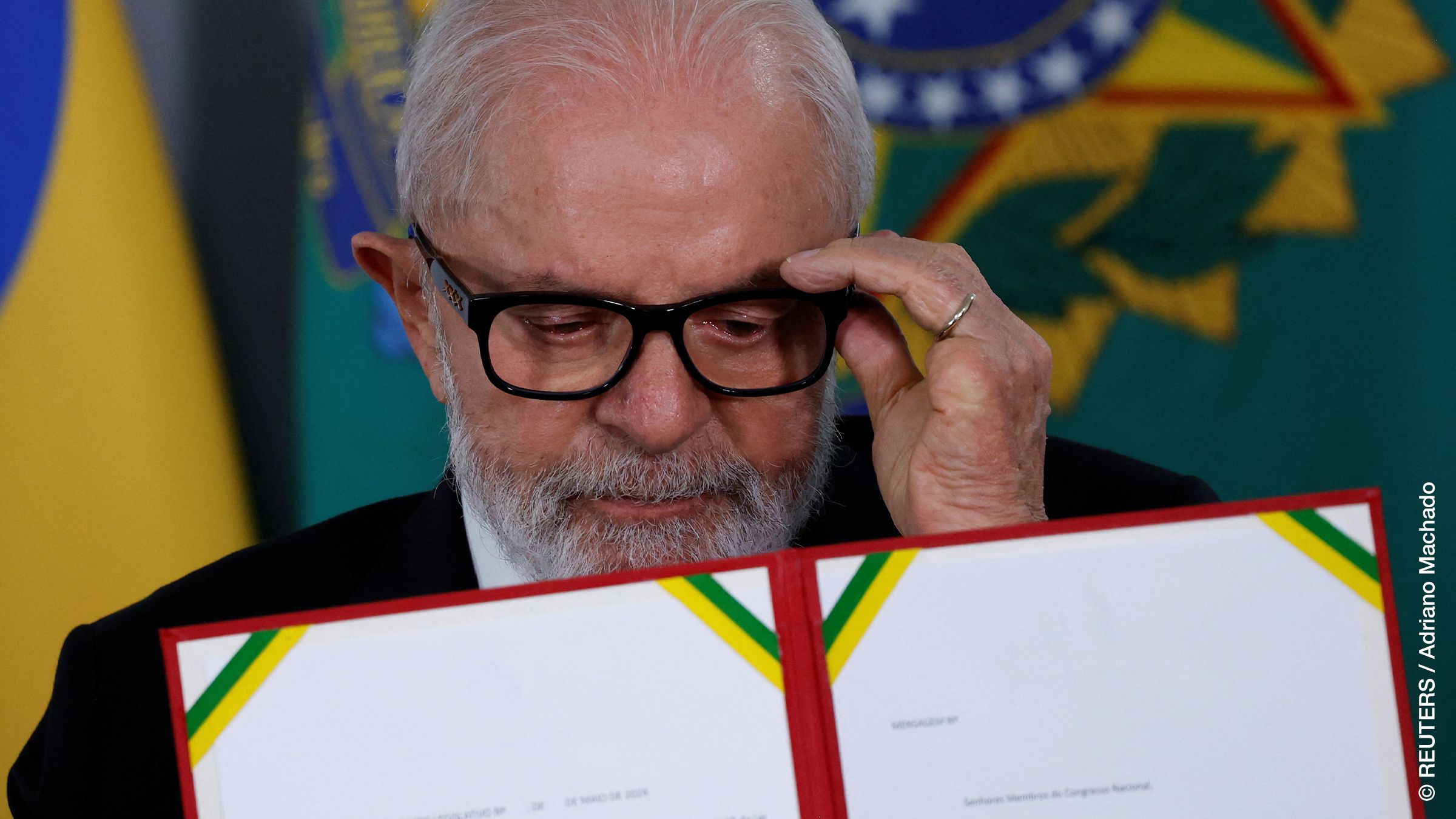 Brazil's President Lula presents the request for the National Congress to recognise the public calamity resulting from the climatic events in Rio Grande do Sul