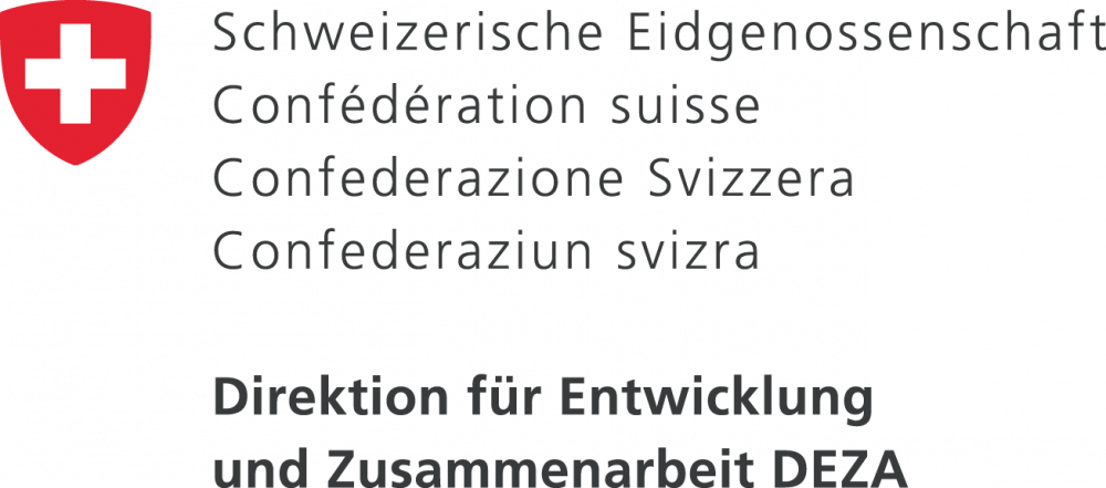 Logo Projekte Direktion für Entwicklungsarbeit und Zusammenarbeit DEZA weißraum