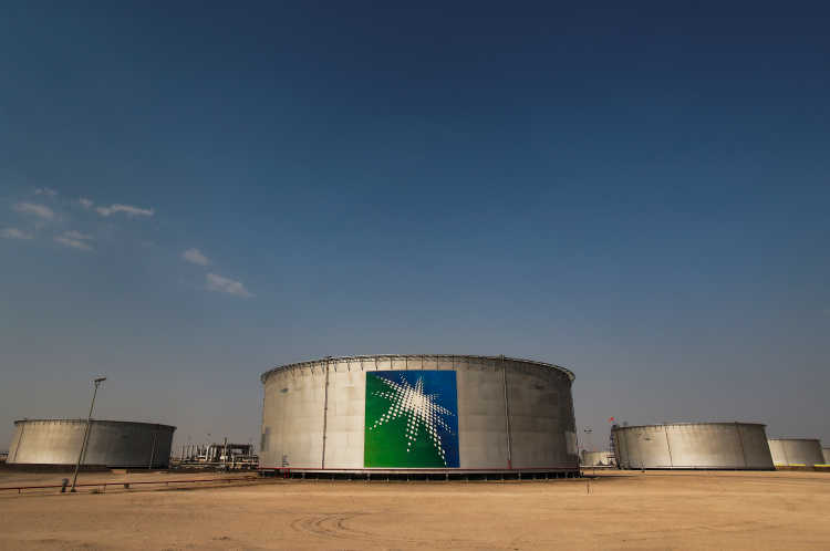 Aramco-Ölanlage in Saudi-Arabien.