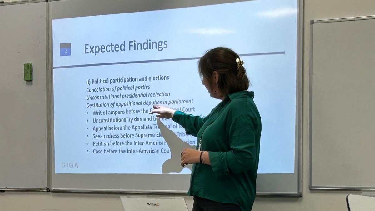 GIGA researcher Alina Ripplinger Received the Best Conference Paper Award for Early-Career Researcher at the ECPR 2024