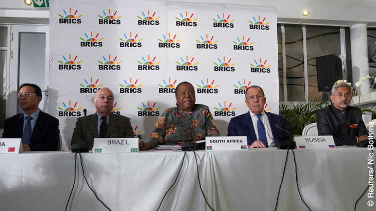 Treffen der BRICS-Außenminister in Südafrika