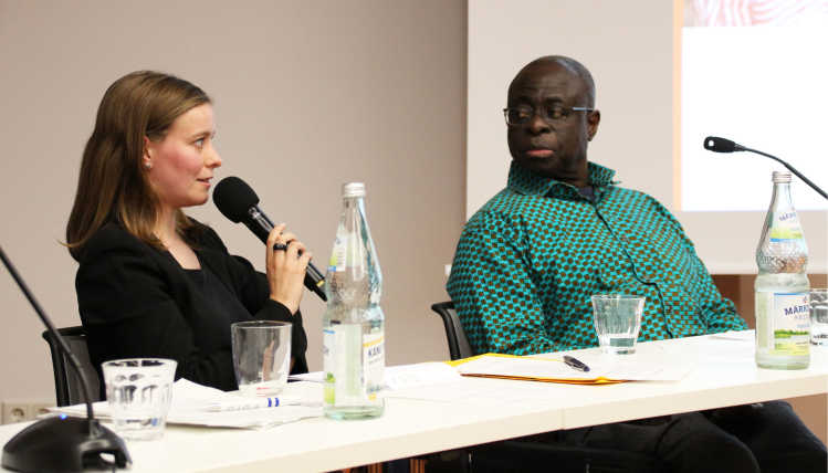 Picture of Dr. Julia Grauvogel and Prof. Dr. Emanuel Gyimah-Boadi 