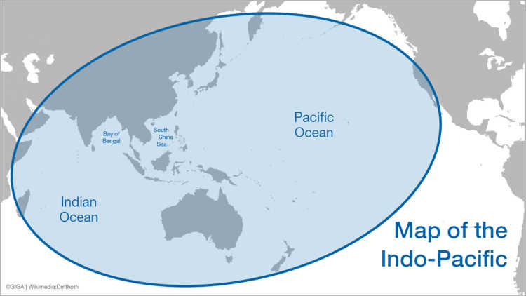 Map of the Indo-Pacific Region