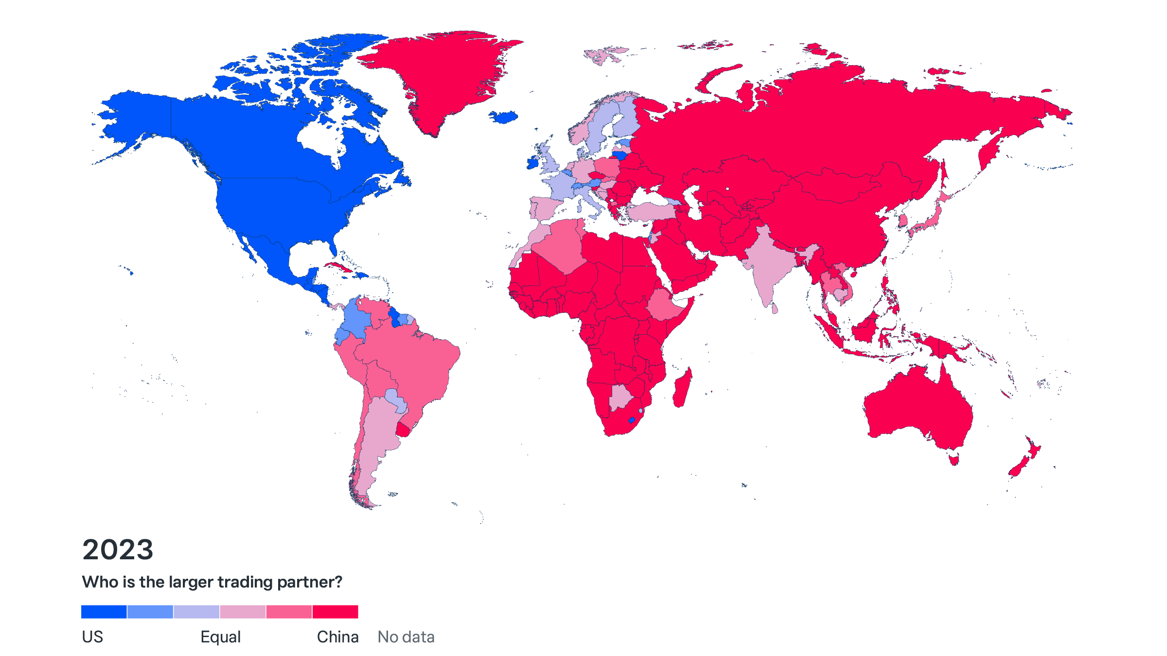 Between 2004 and 2023, the United States lost its position as the main trading and investment partner of several Latin American countries, with China taking its place in almost all of South America.