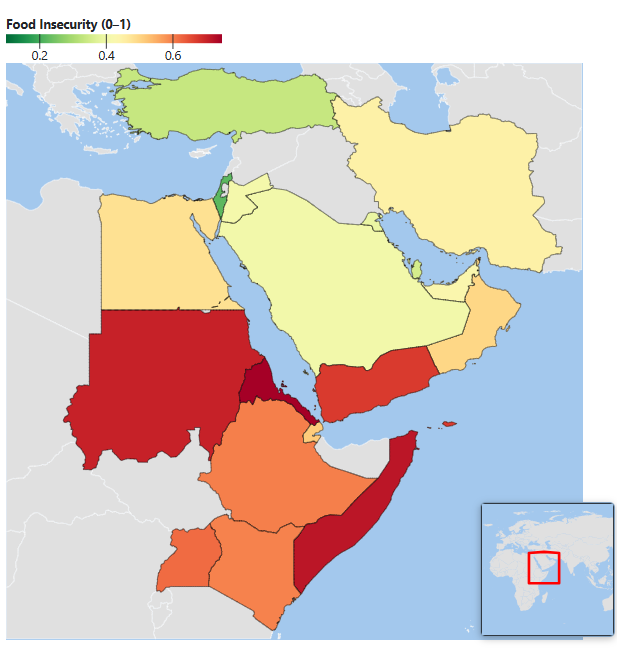 Climate Indices and Food Insecurity in the RSSC: ND-GAIN Country-level Scores 