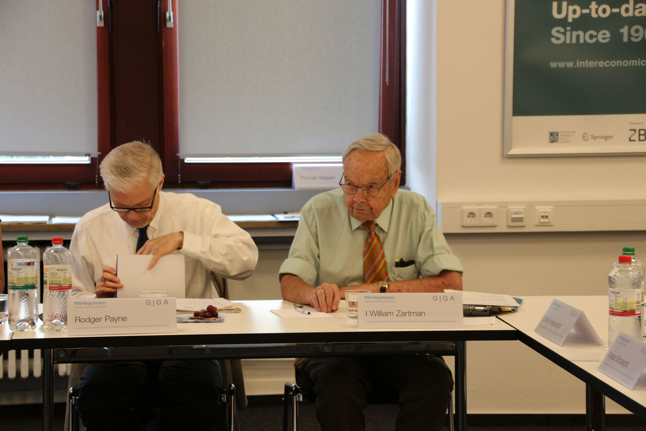 Picture of Rodger Payne and I William Zartman