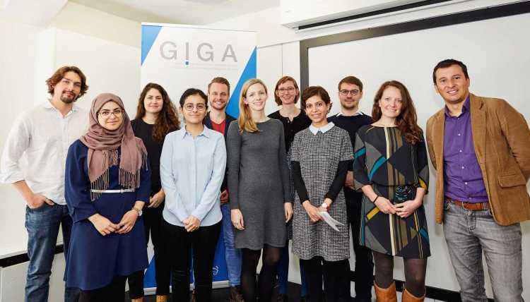 14 Nachwuchswissenschaftler:nnen des GIGA-Doktorandenprogramms 2018.