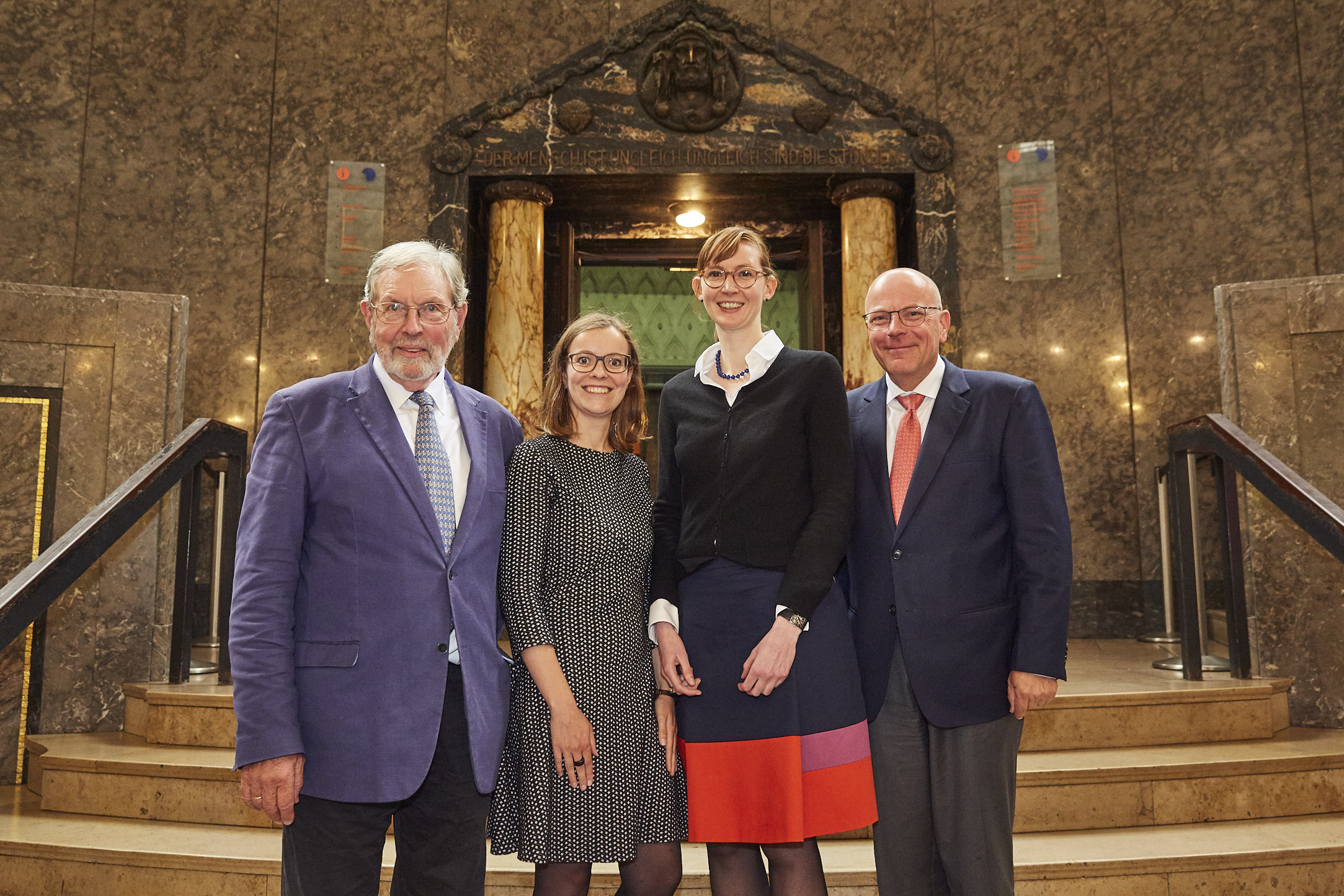 From left to right: Prof. Dr. Rainer Tetzlaff, Dr. Julia Grauvogel, Dr. Charlotte Hey, RA Christoph Kannengießer