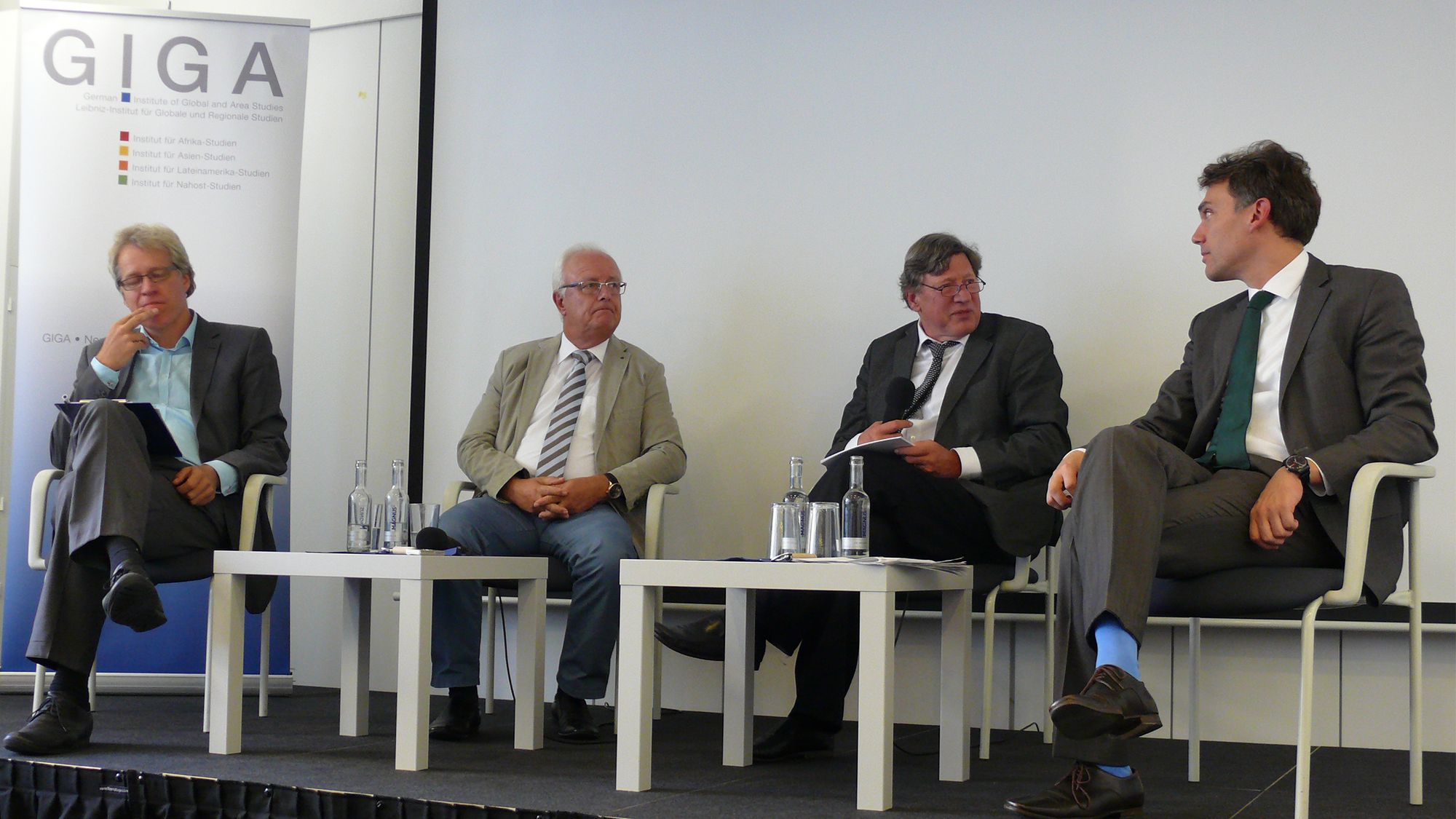 Podium der Veranstaltung