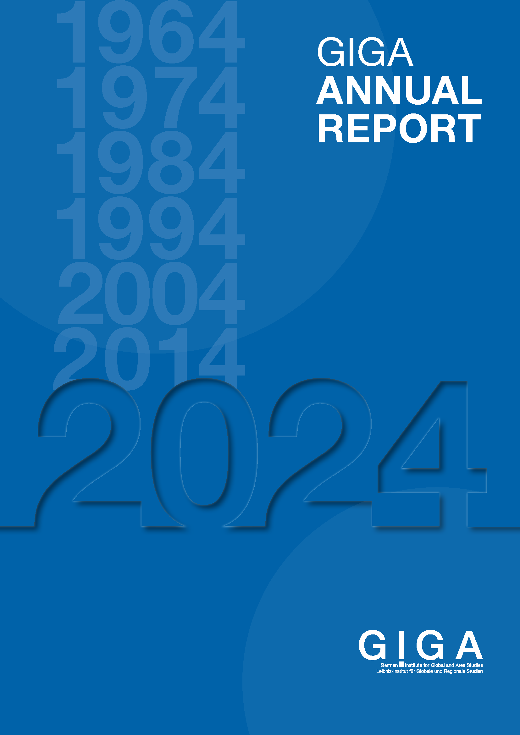Cover of the GIGA Annual Report 2024