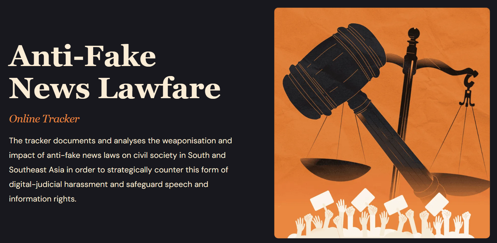 Anti-Fake News Lawfare Tracker