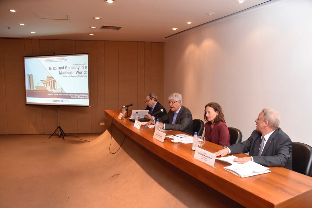 From left to right: Nelson Antonio Tabajara de Oliveira, Sérgio Eduardo Moreira Lima, Prof. Sabine Kurtenbach, Christoph Bundscherer