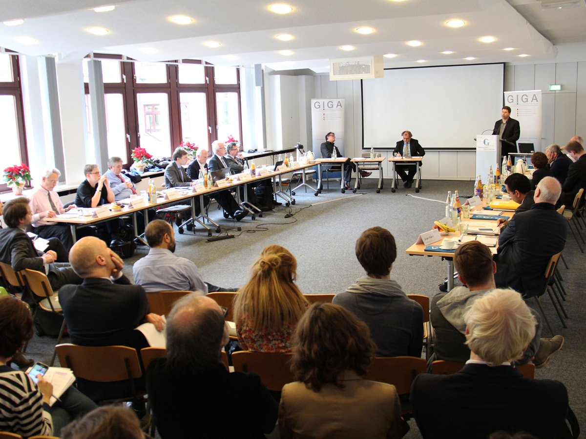 Picture of conference room and audience