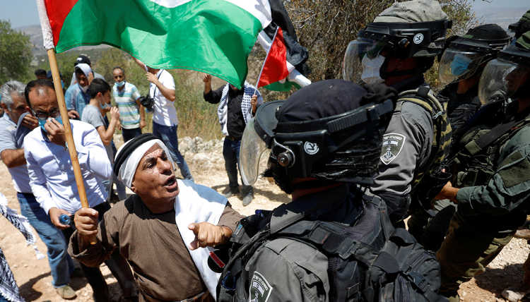 West-Bank July 2020 protest against Israels annexation