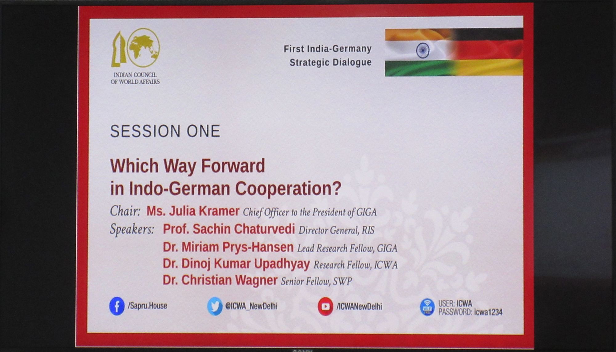 Poster of the speakers