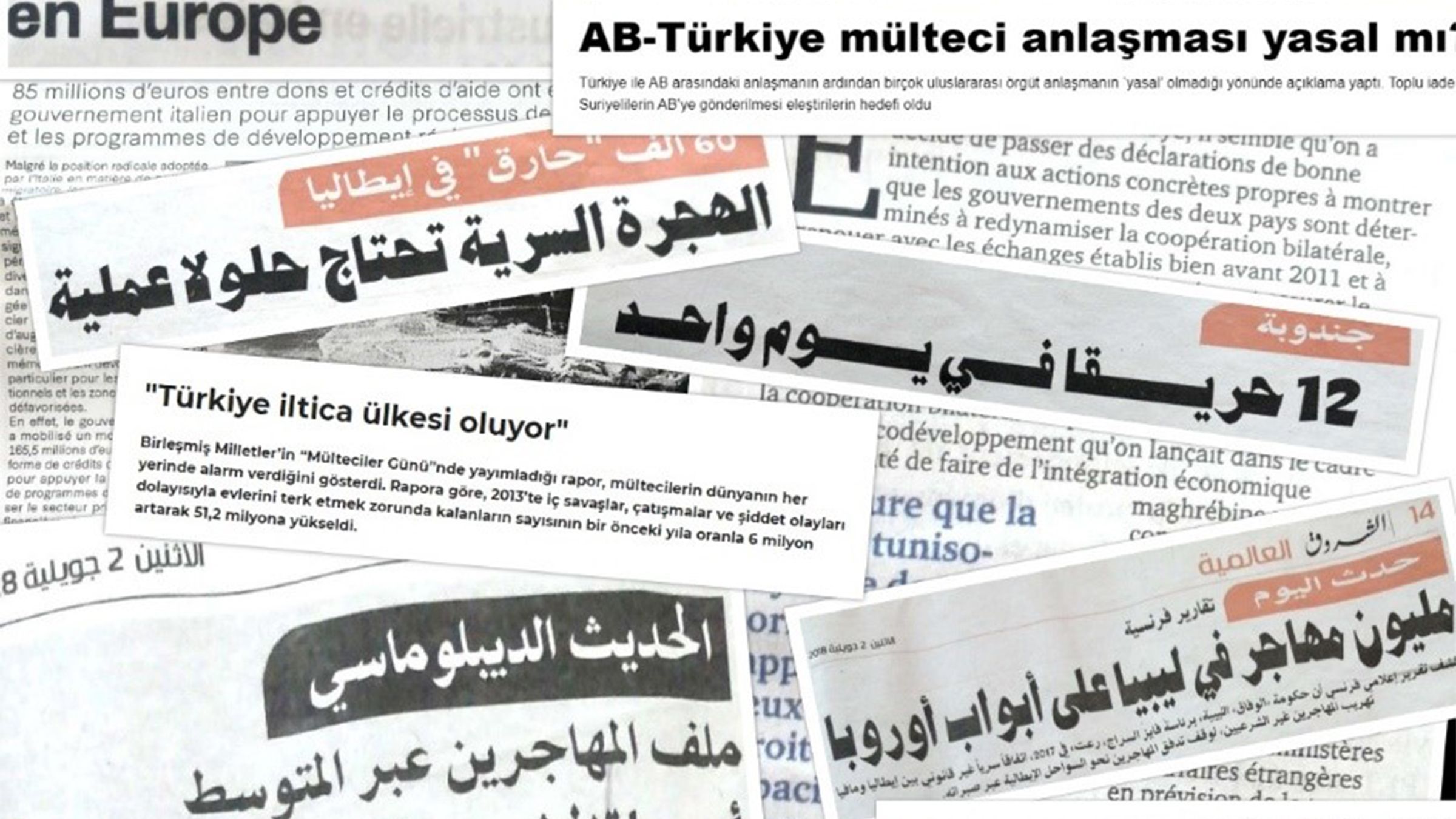 Schlagzeilen aus analysierten Zeitungen