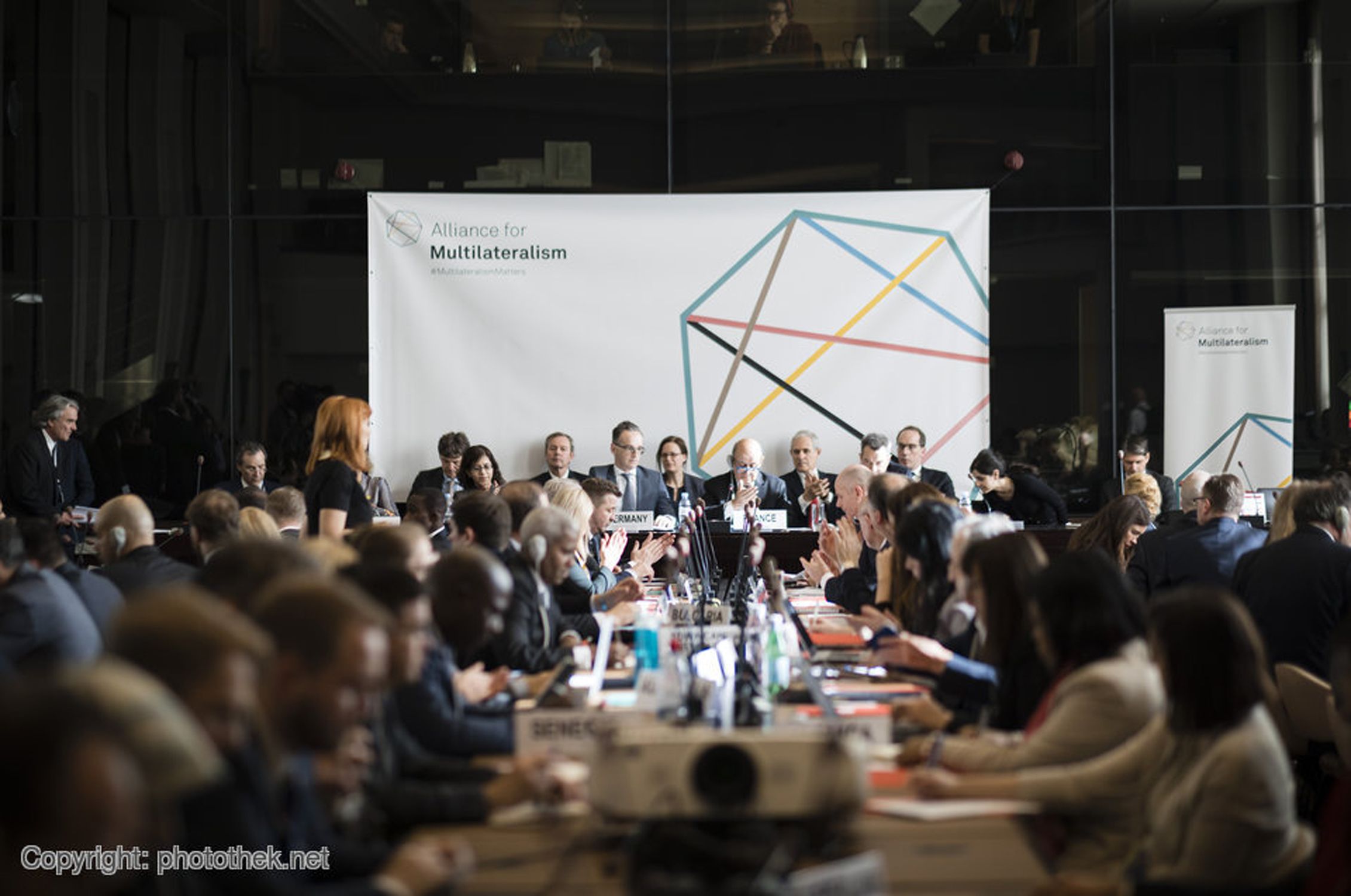 Teilnehmer der Konferenz "Alliance for Multilateralism".