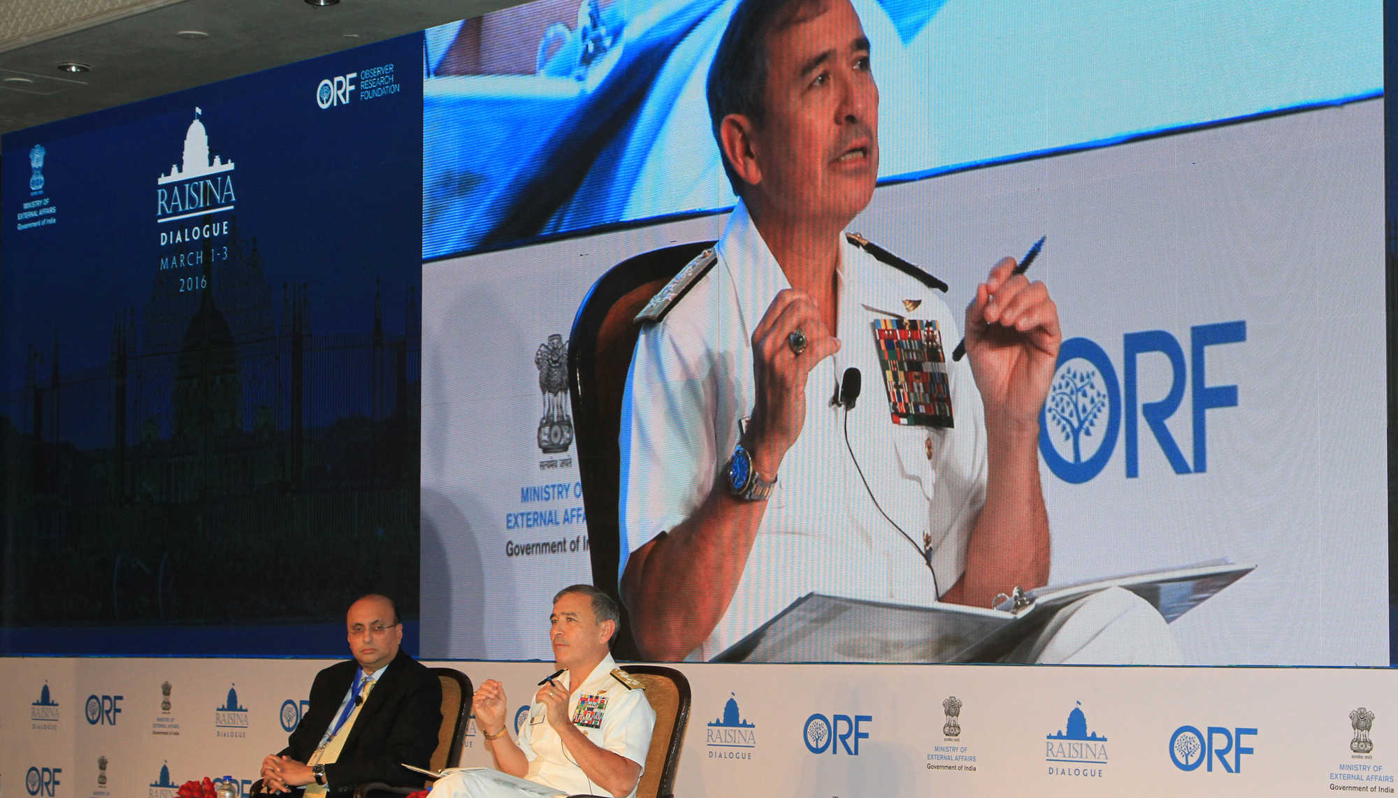 Raisina Dialogue in India.