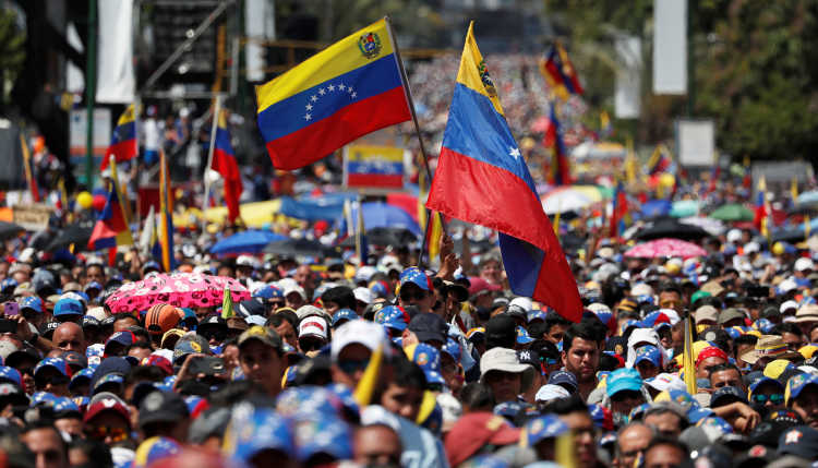 Opposition demonstration in Venezuela.