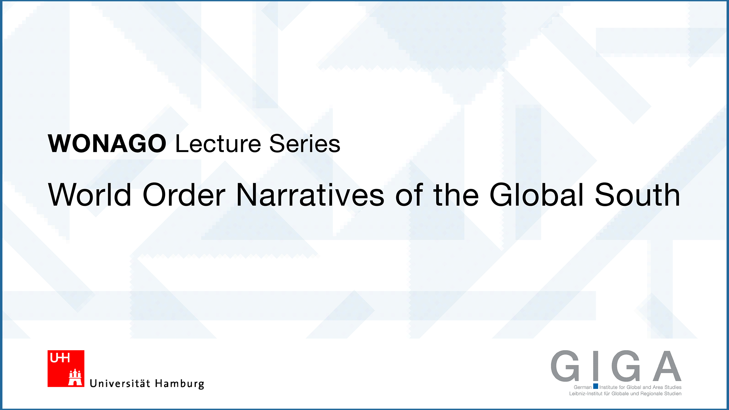 WONAGO Lecture Series