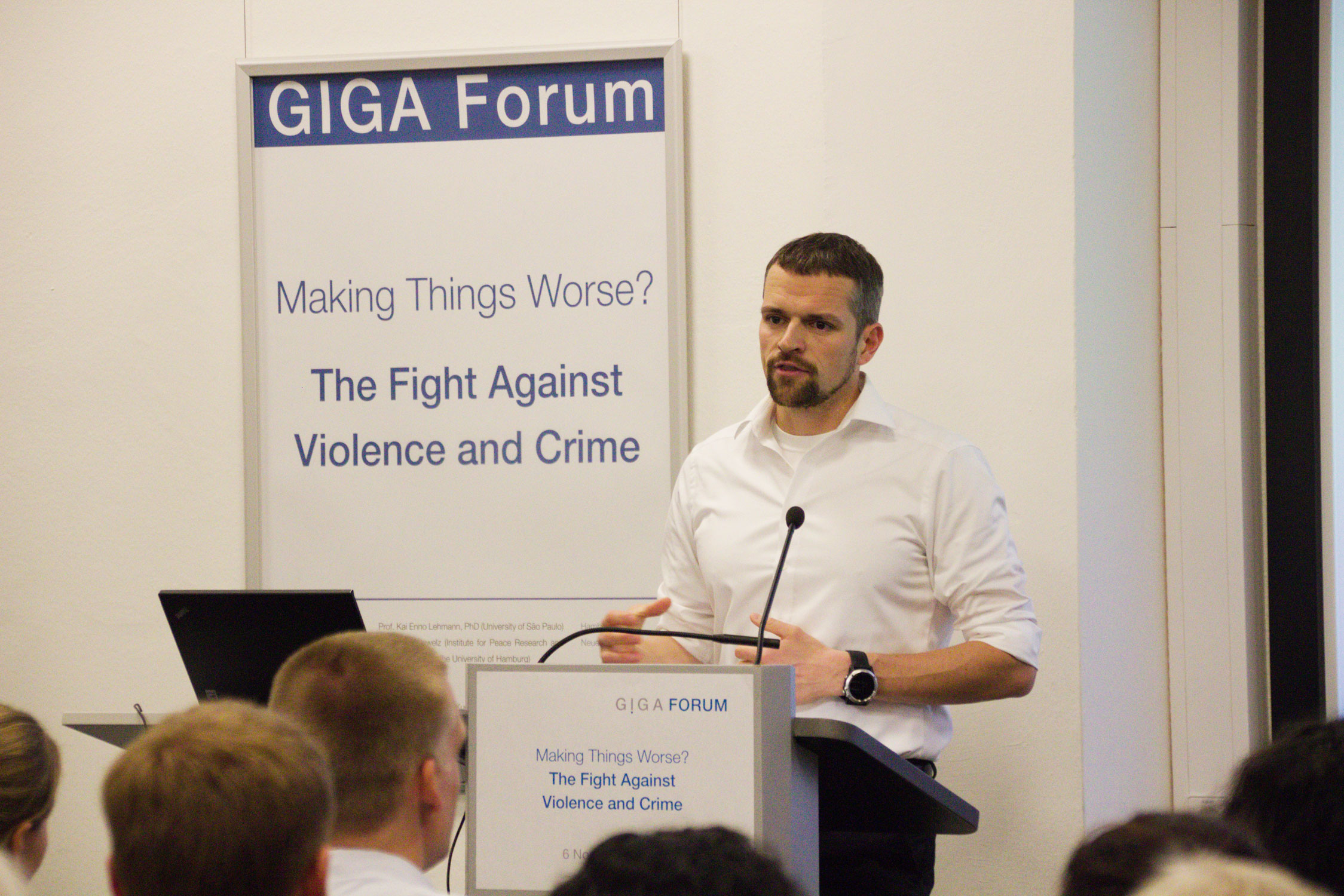 Foto von David Kühn auf Podium