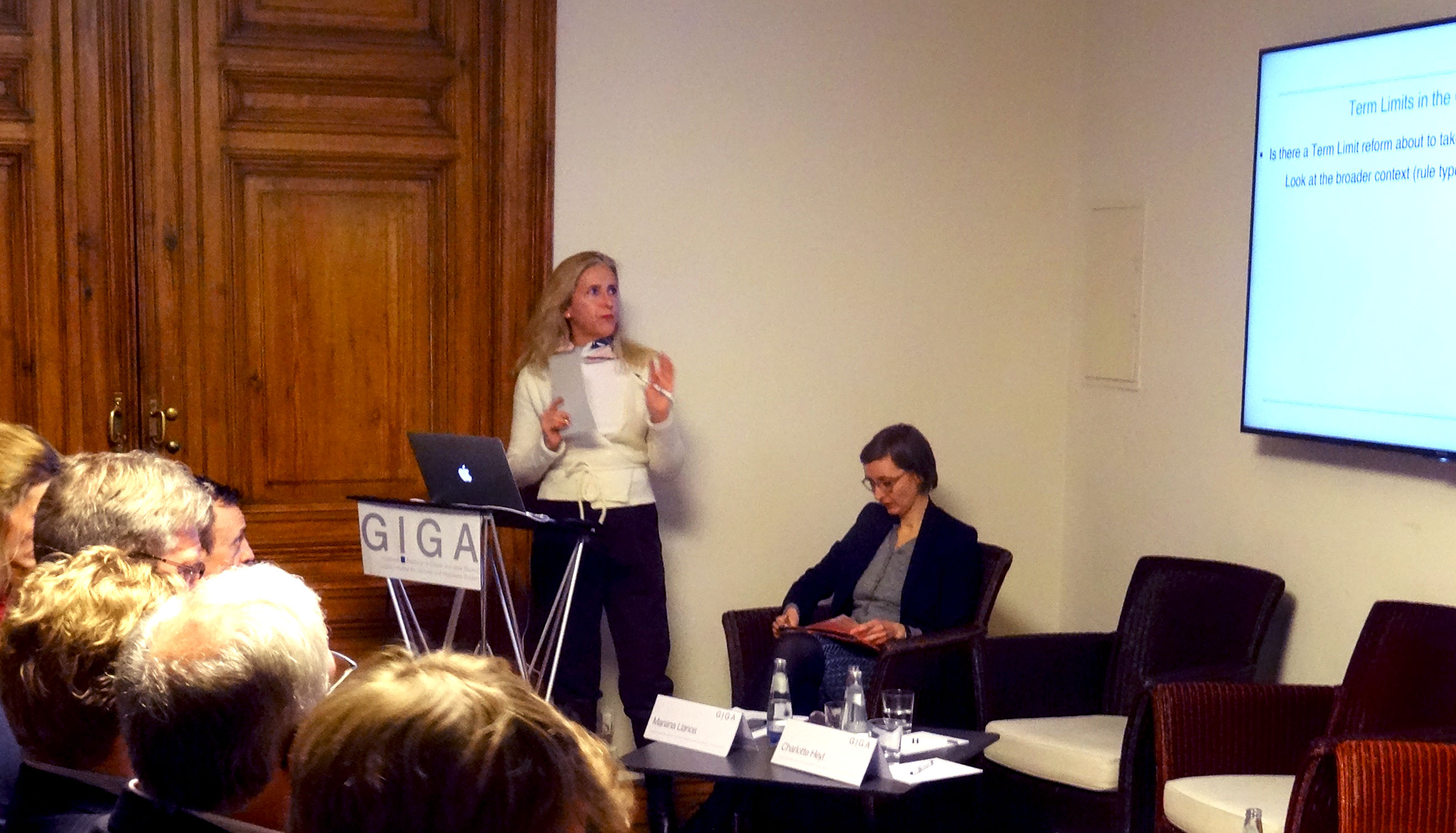 Mariana Llanos and Charlotte Heyl on the GIGA Talk "Stopping the President"