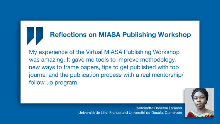 Rückblick auf den MIASA Publishing Workshop: Zitat von Lamana