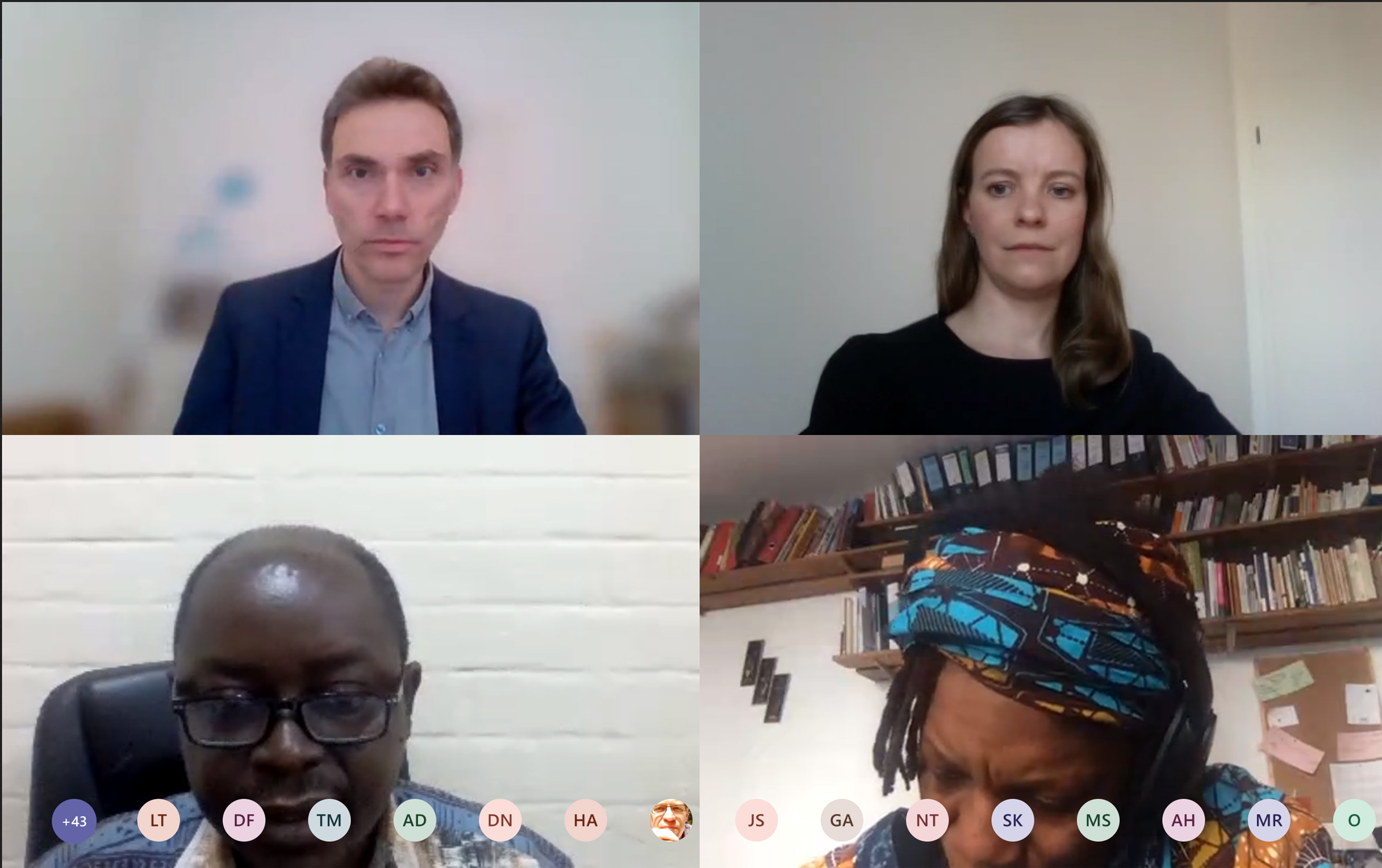 Christian von Soest, Julia Grauvogel, Jean Louis Nahimana und eine Übersetzerin