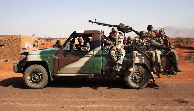 Picture of soldiers in Mali