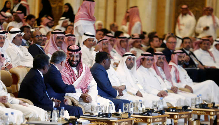Investment conference in Saudi Arabia.