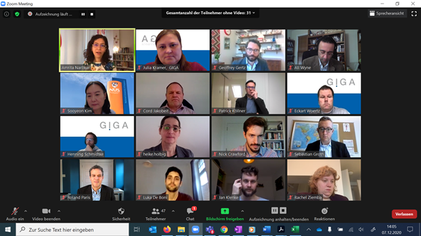 Screenshot der GTC 2020