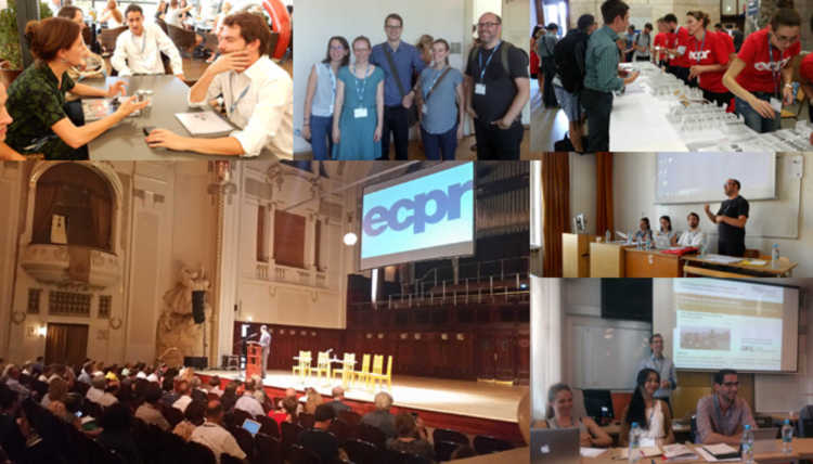 Collage of various ECPR events in Prague