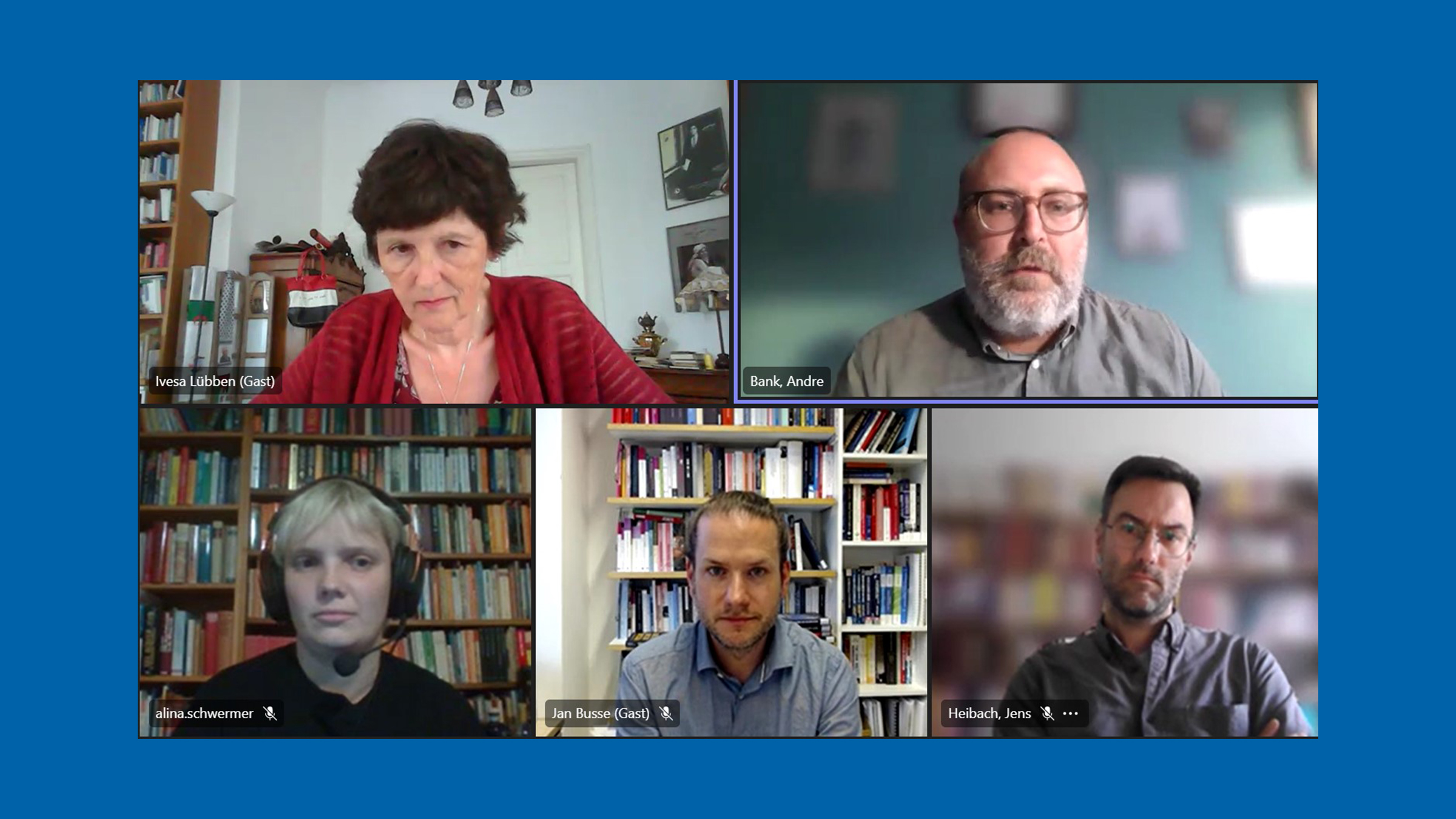 Screenshot of the panel from the GIGA Forum "World Cup in Qatar: Sport and Political Power in the Middle East and North Africa".