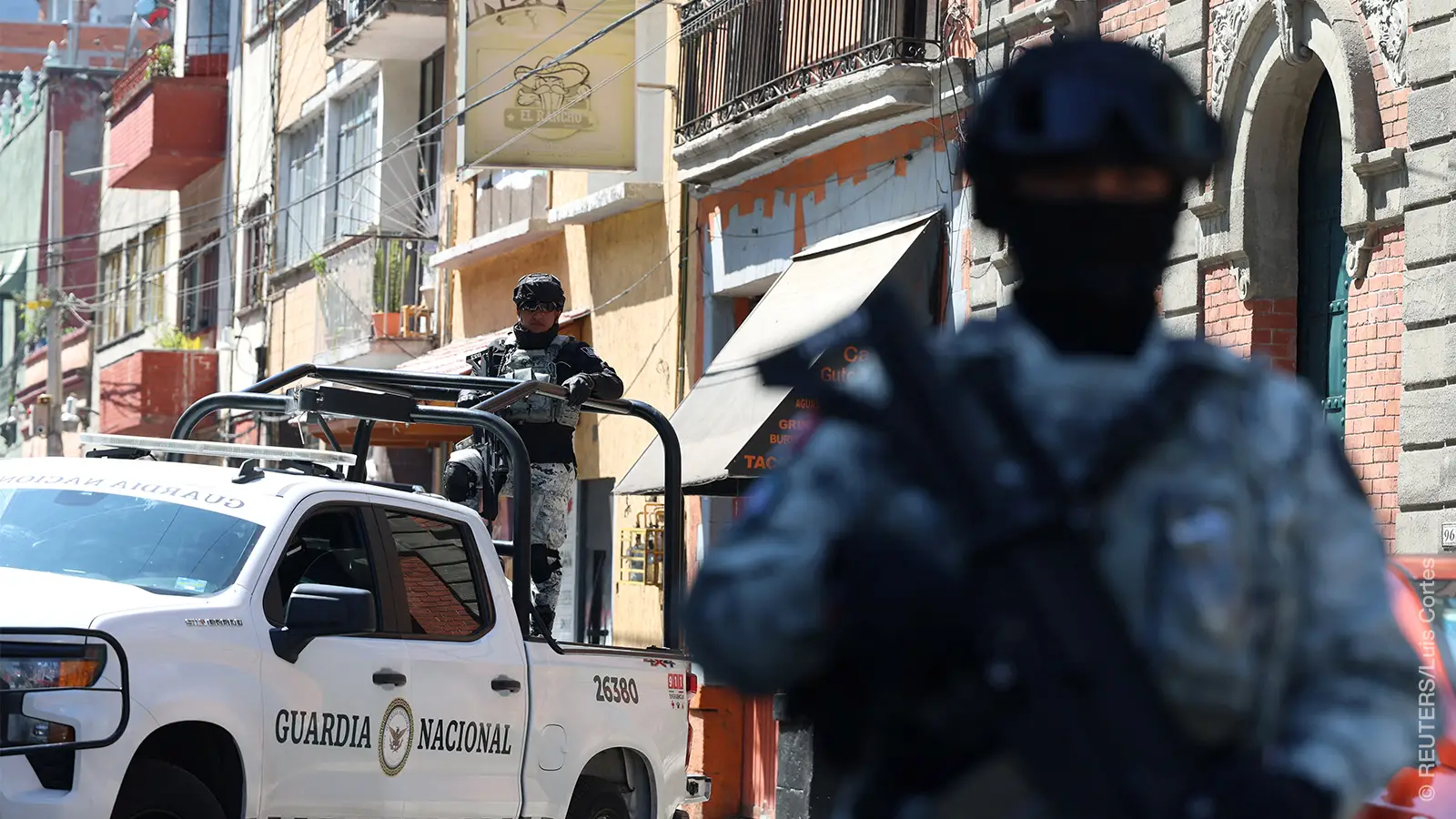Poster + Audio "Mexiko: "Was ändert der Tod des Drogenbosses 'El Mencho'..." WDR5 am 24.02.2026
