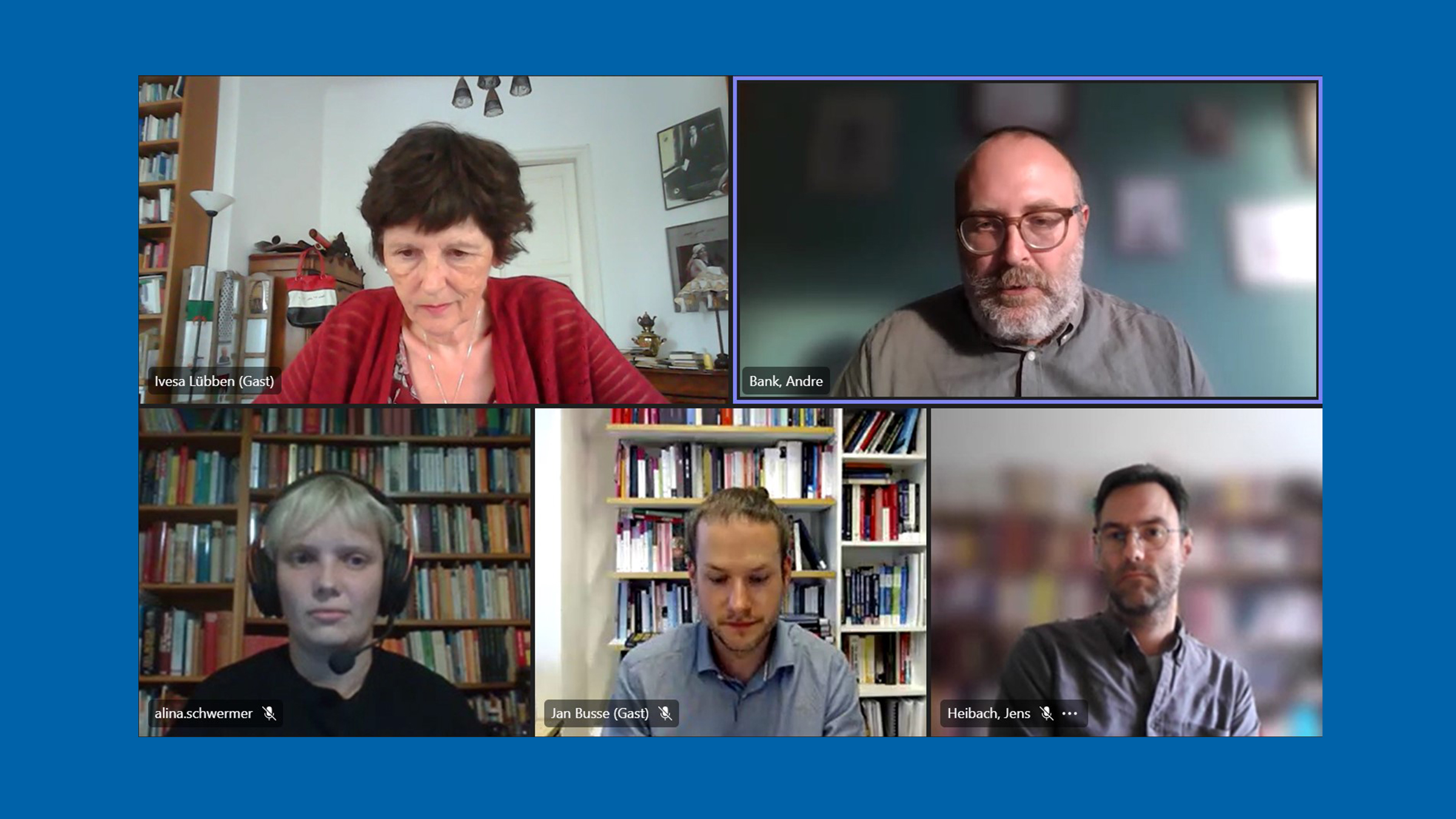 Screenshot of the panel from the GIGA Forum "World Cup in Qatar: Sport and Political Power in the Middle East and North Africa".