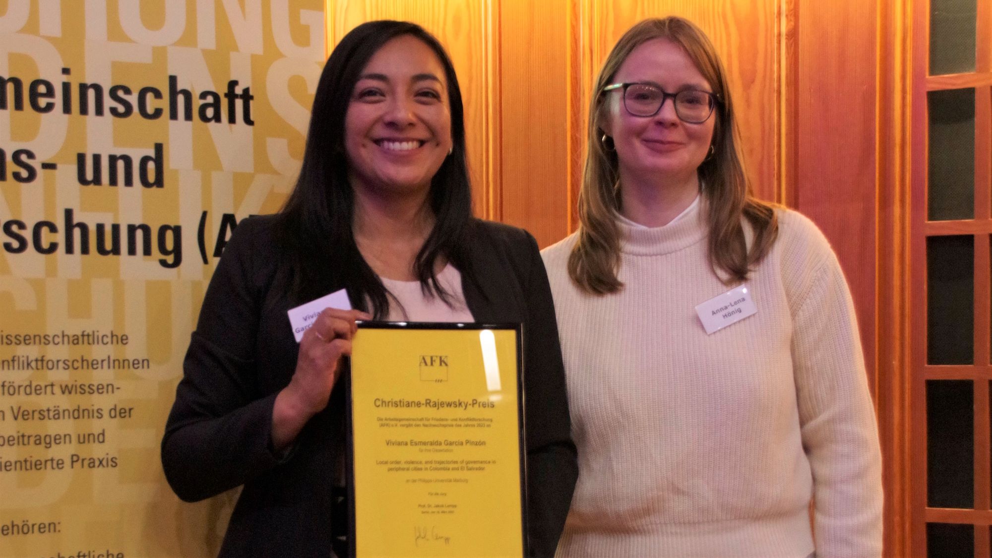 GIGA Researcher Viviana García Pinzón Awarded 2023 Christiane Rajewsky Prize